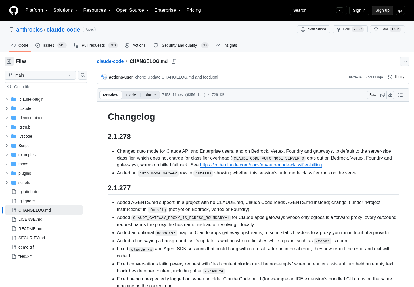 Screenshot: github.com