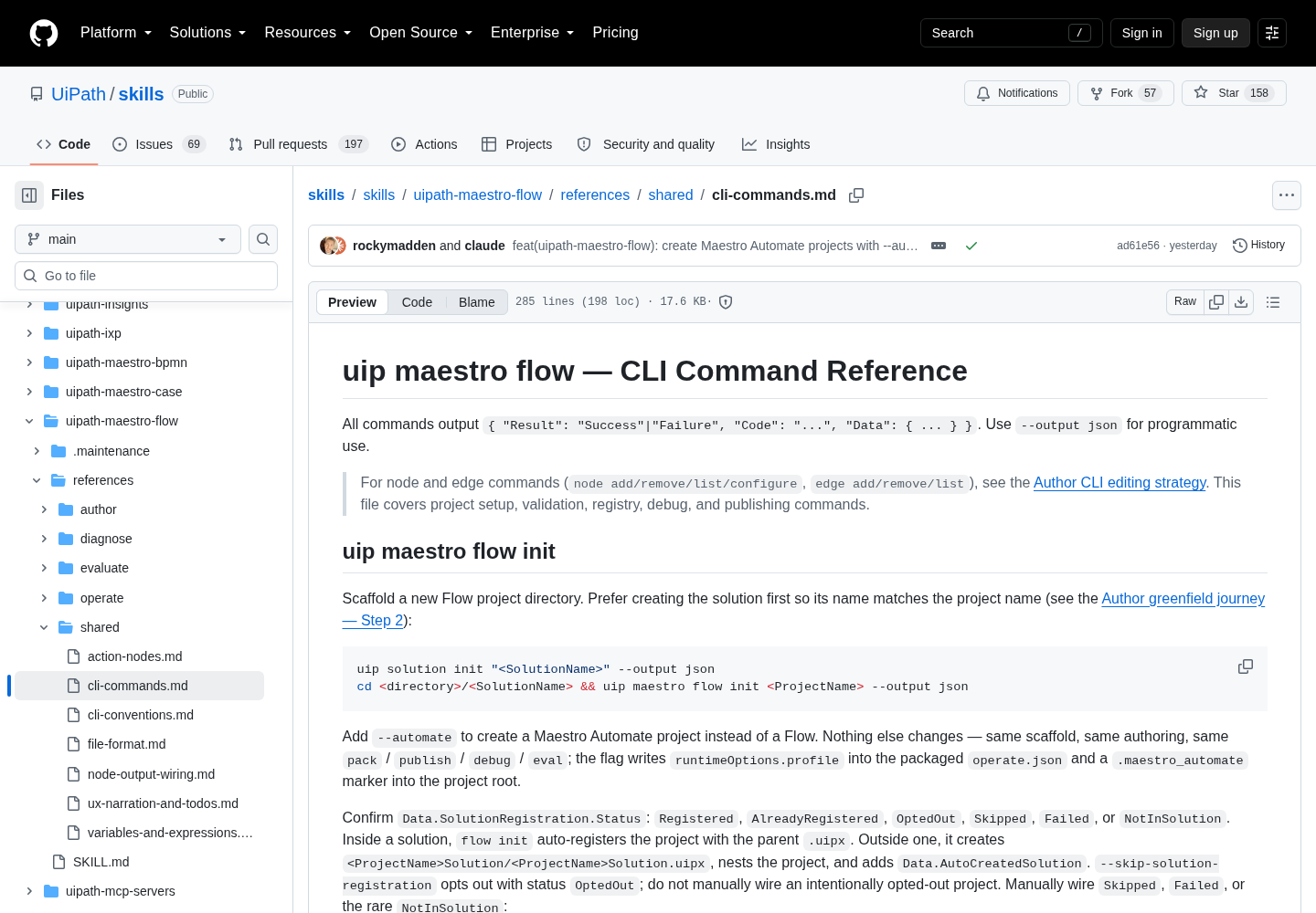 Screenshot: github.com