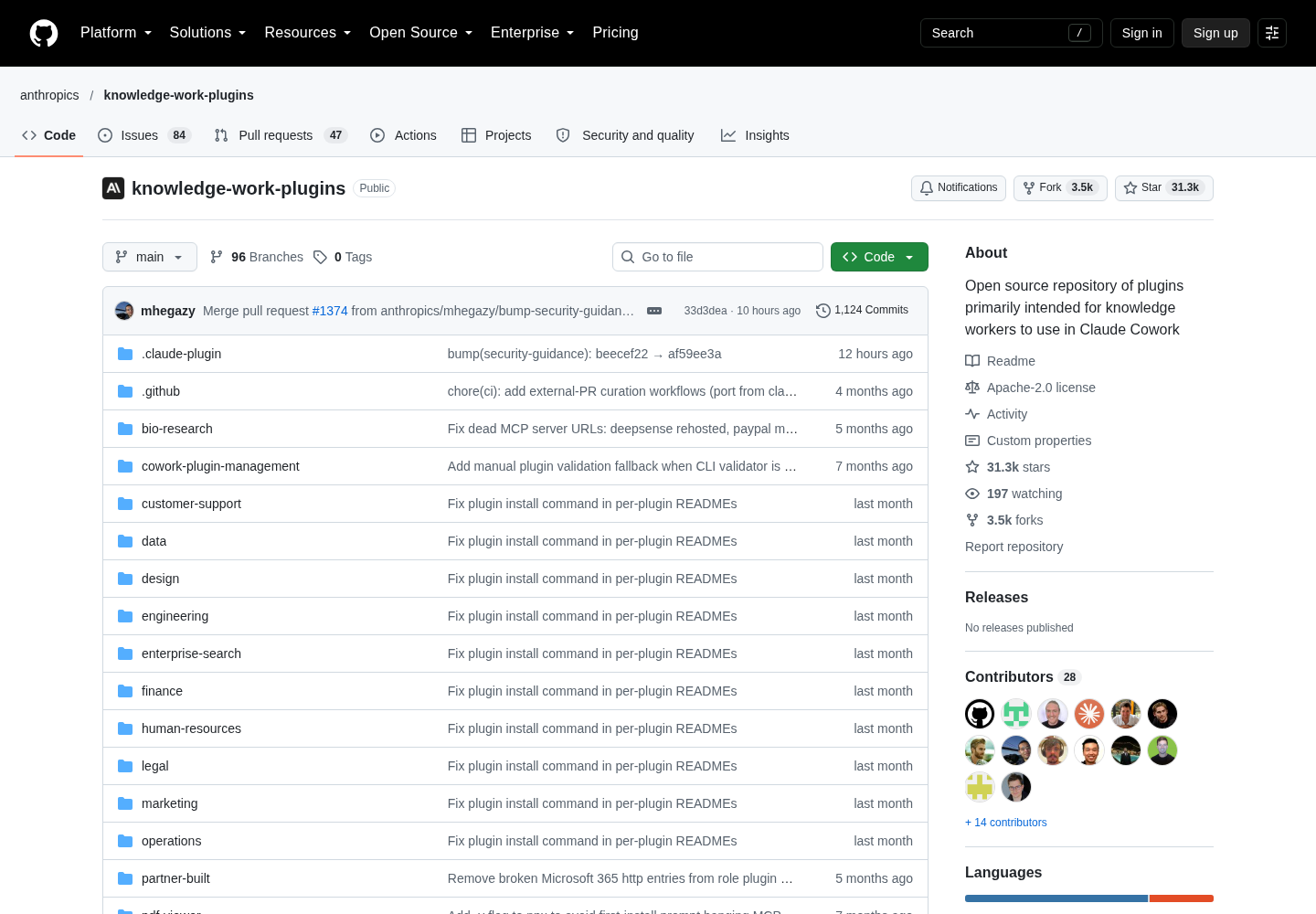 Repository mit den rollenbezogenen Claude-Plugins und ihrer Dateistruktur